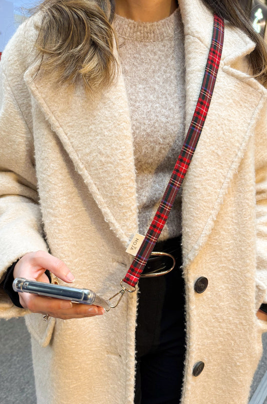 RAYAS | KIRMIZI EKOSE / Telefon Askısı & Kılıf