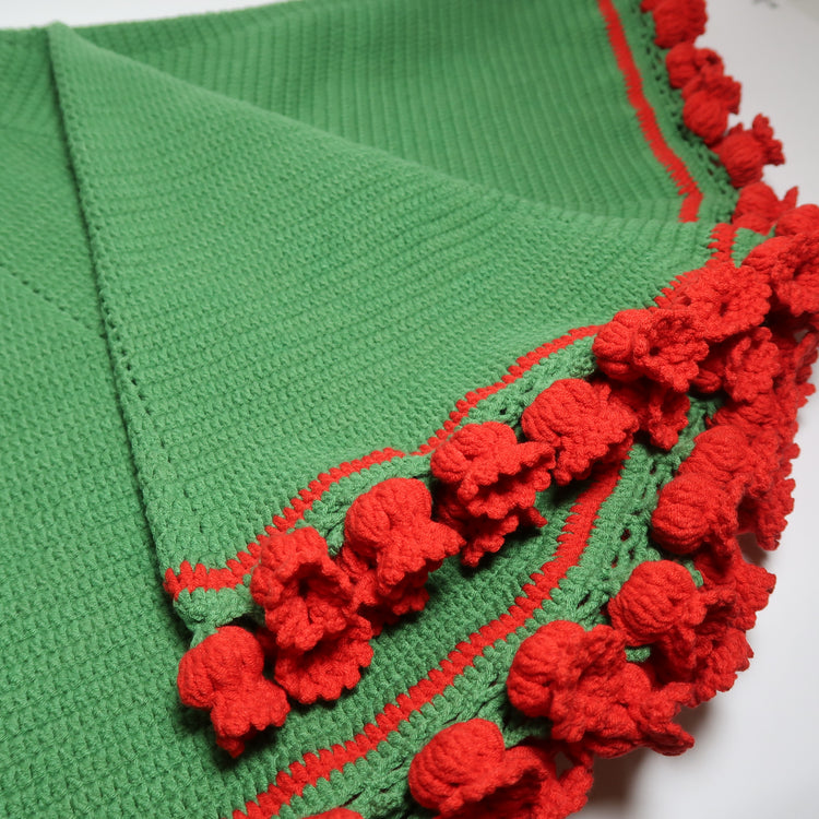 ÖRGÜ ÇİÇEK BUKETİ BATTANİYE - KOLTUK ŞALI