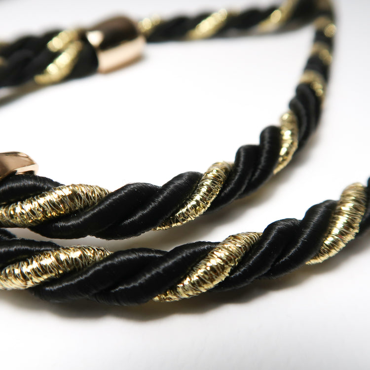 TEK ASKI - Tüm Telefonlara Uyumlu | CUERDA - Siyah Gold