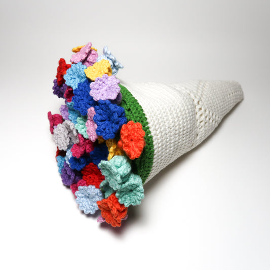 ÖRGÜ MİNİ ÇİÇEK BUKETİ - ÖRTÜ | 54 CM