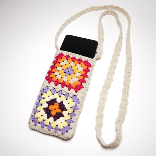 ÖRGÜ TELEFON ÇANTASI